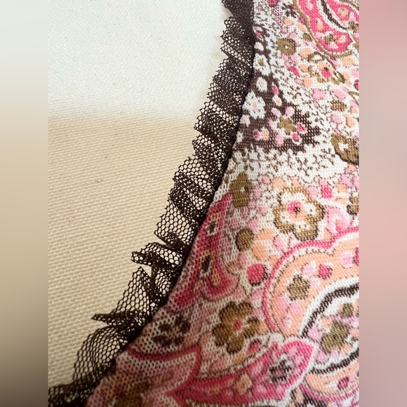 Yves Cossette Depeche Mode floral vintage dress Sz 16 - Picture 5 of 14